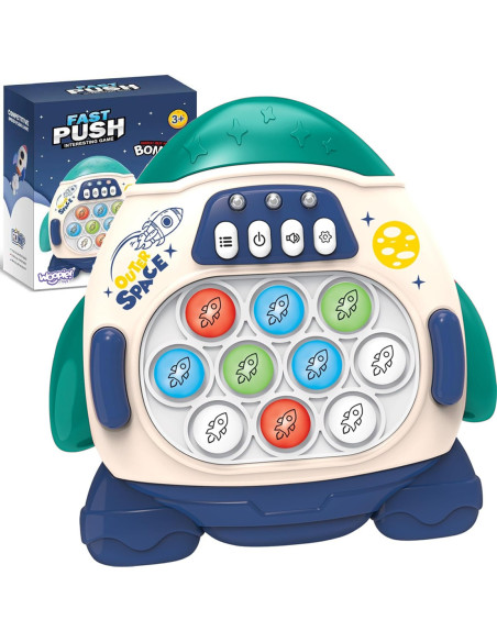 WOOPIE Gra POP IT Elektroniczna Antystresowa Zręcznościowa Rakieta blue