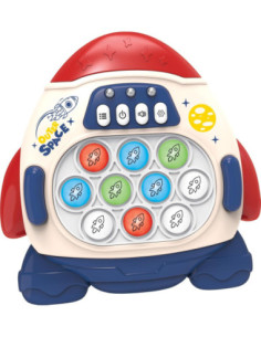 WOOPIE Gra POP IT Elektroniczna Antystresowa Zręcznościowa Rakieta red 2