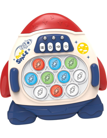 WOOPIE Gra POP IT Elektroniczna Antystresowa Zręcznościowa Rakieta red