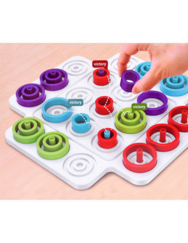 WOOPIE Strategiczna Gra Logiczna Trening Mózgu Kółko i Krzyżyk 36 el.