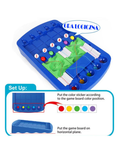 WOOPIE Gra Strategiczna Trening Mózgu "Labirynt Logiczny"