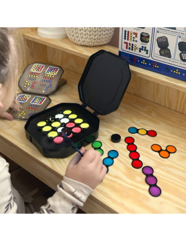 WOOPIE Gra "Ułóż Wzór" Trening Mózgu Nauka Mieszania Kolorów