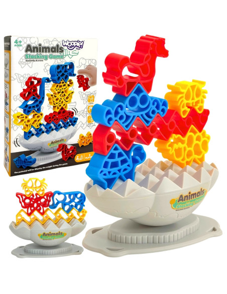 WOOPIE Gra Zręcznościowa "Balansujący Kamień" Wieża Zwierzątek