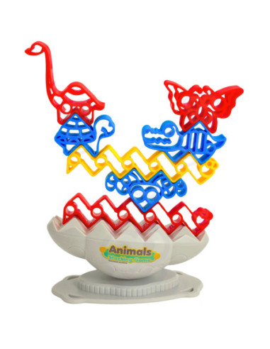 WOOPIE Gra Zręcznościowa "Balansujący Kamień" Wieża Zwierzątek