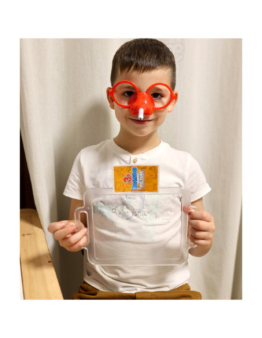 WOOPIE Gra "Narysuj i Zgadnij Obrazek" Malowanie Nosem