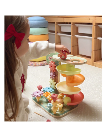 WOOPIE GREEN Drzewko Aktywności Kulodrom Montessori 4w1