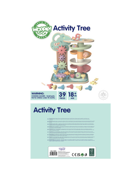WOOPIE GREEN Drzewko Aktywności Kulodrom Montessori 4w1
