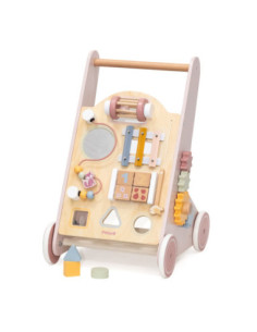 VIGA PolarB Drewniany Pchacz Chodzik Różowy Edukacyjny 2