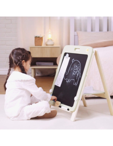 VIGA PolarB Rosnąca Drewniana Tablica Kredowa Suchościeralna Magnetyczna