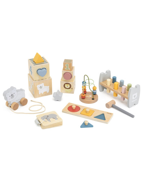 VIGA Zestaw Zabawek Edukacyjnych Pudełko Box od 12 miesiąca do 18 miesiąca