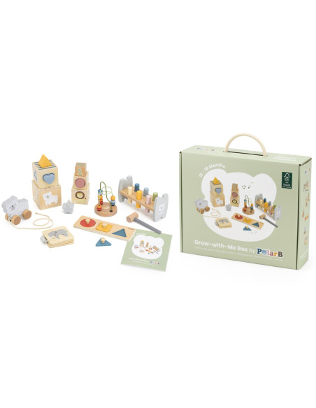 VIGA Zestaw Zabawek Edukacyjnych Pudełko Box od 12 miesiąca do 18 miesiąca