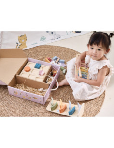 VIGA Zestaw Zabawek Edukacyjnych Pudełko Box od 18 miesiąca do 24 miesiąca 2
