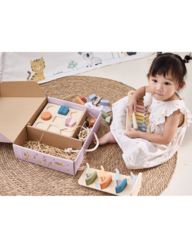 VIGA Zestaw Zabawek Edukacyjnych Pudełko Box od 18 miesiąca do 24 miesiąca