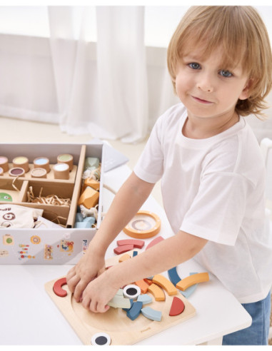 VIGA Zestaw Zabawek Edukacyjnych Pudełko Box od 36 miesiąca