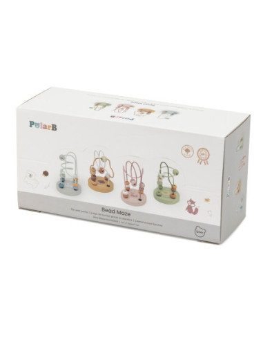 VIGA PolarB Drewniany Poręczny Labirynt Przeplatanka Pętla Motoryczna 1szt