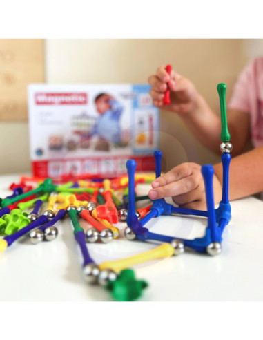 WOOPIE Klocki Magnetyczne Konstrukcyjne Układanka 110 el._8SZT