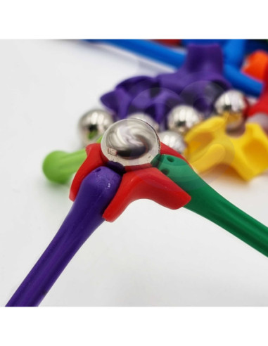 WOOPIE Klocki Magnetyczne Konstrukcyjne Układanka 110 el._8SZT