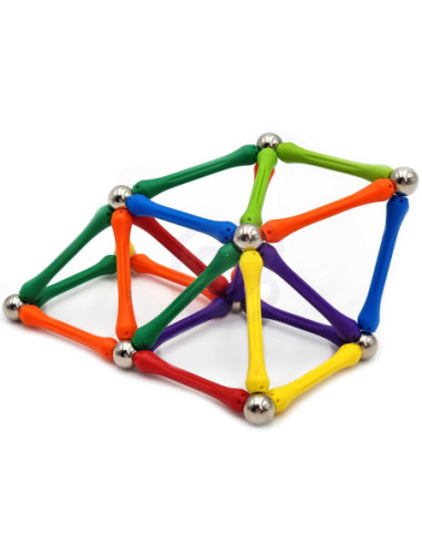 WOOPIE Klocki Magnetyczne Konstrukcyjne Układanka 110 el._8SZT