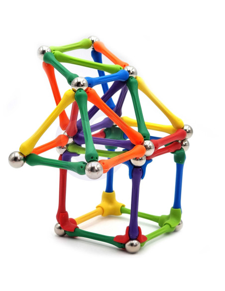 WOOPIE Klocki Magnetyczne Konstrukcyjne Układanka 110 el._8SZT