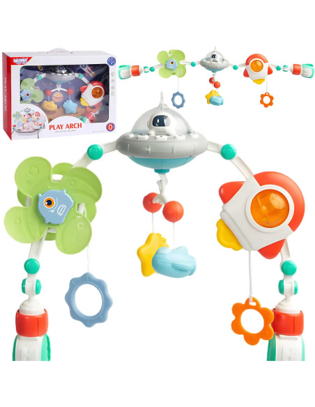 WOOPIE BABY Pałąk Łuk Zawieszka do Łóżeczka Wózka Fotelika Kosmos