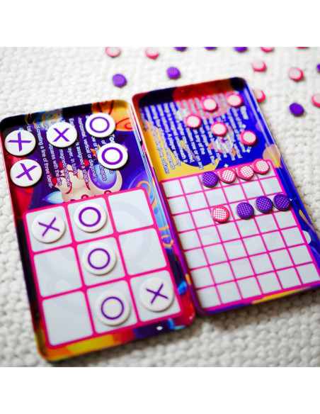 WOOPIE Magnetyczna Gra 2w1 Kółko I Krzyżyk + Gra 4 w Lini MINI