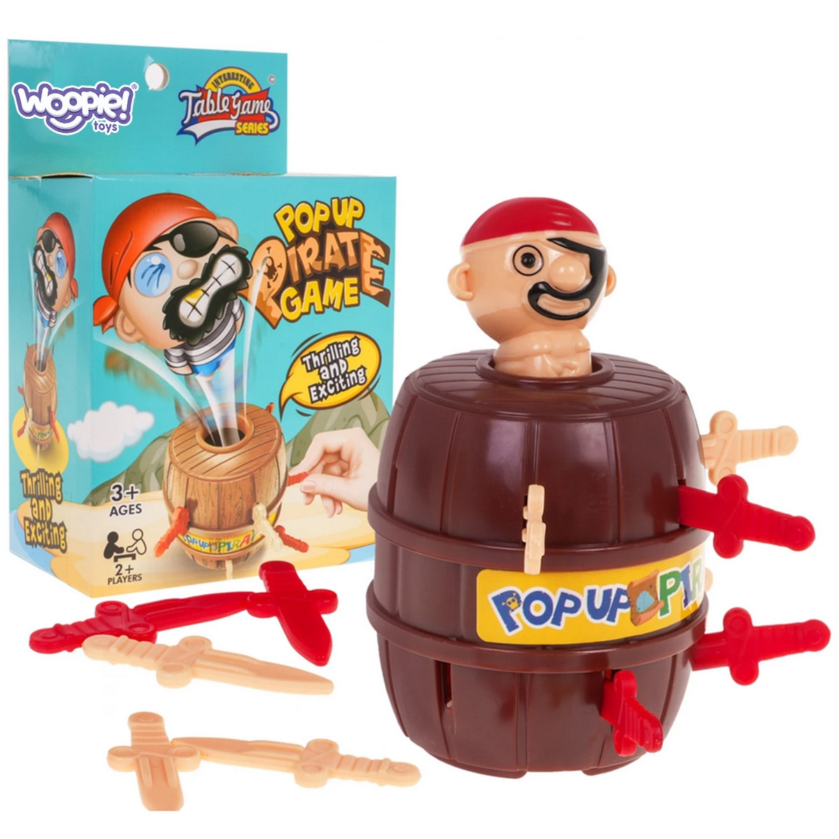 WOOPIE Crazy Jumping Pirate i tunna – Arkadspel