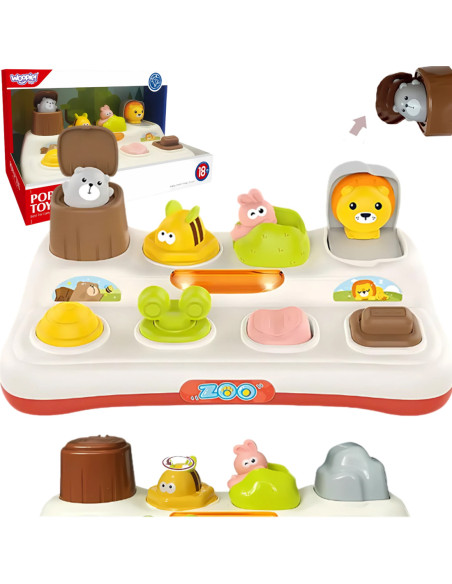 WOOPIE Baby Wyskoakujące Zwierzątka Pop Up ZOO