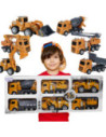 WOOPIE Zestaw Auta Budowlane 6w1