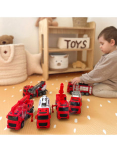 WOOPIE Zestaw Auta Straż Pożarna 6w1 2