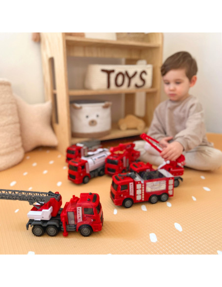 WOOPIE Zestaw Auta Straż Pożarna 6w1