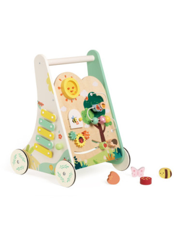 Classic World Drewniany Pchacz Multifunkcyjny 8w1 "Leśny Chodzik"