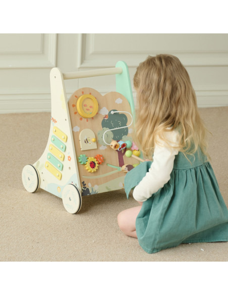 Classic World Drewniany Pchacz Multifunkcyjny 8w1 "Leśny Chodzik"