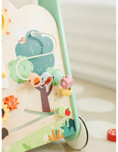 Classic World Drewniany Pchacz Multifunkcyjny 8w1 "Leśny Chodzik"