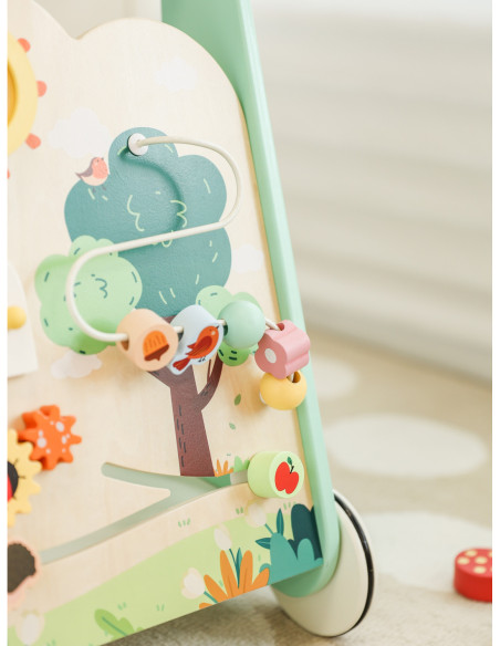 Classic World Drewniany Pchacz Multifunkcyjny 8w1 "Leśny Chodzik"