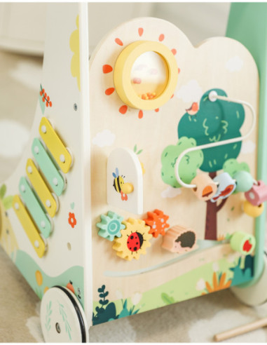 Classic World Drewniany Pchacz Multifunkcyjny 8w1 "Leśny Chodzik"