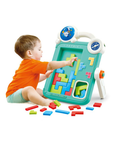 WOOPIE Dwustronna Tablica do Rysowania Gra Tetris 2w1 Pomarańczowa