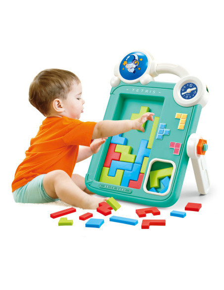 WOOPIE Dwustronna Tablica do Rysowania Gra Tetris 2w1 Pomarańczowa