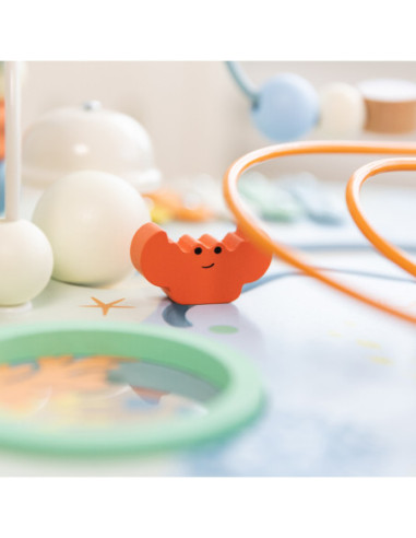 CLASSIC WORLD Drewniany Stolik Aktywności "Morskie Życie" Muzyczno Edukacyjny