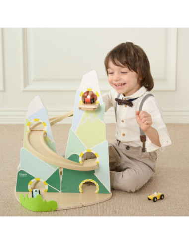 CLASSIC WORLD Drewniany Tor Samochodowy "Górski Wyścig"