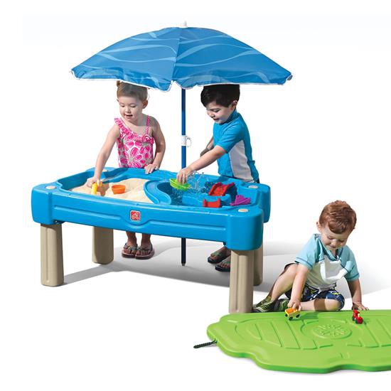 Step2 Aqua-Sand Paradise - stół wodny 2w1 z parasolem