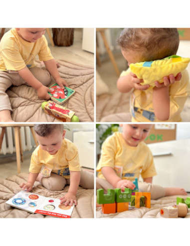 TOOKY TOY Box Pudełko XXL Montessori Edukacyjne 7w1 Sensoryczne 22-24 Mies