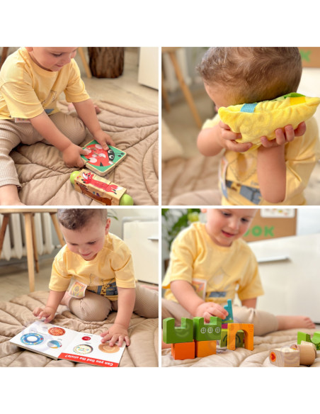 TOOKY TOY Box Pudełko XXL Montessori Edukacyjne 7w1 Sensoryczne 22-24 Mies