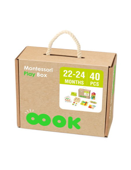 TOOKY TOY Box Pudełko XXL Montessori Edukacyjne 7w1 Sensoryczne 22-24 Mies