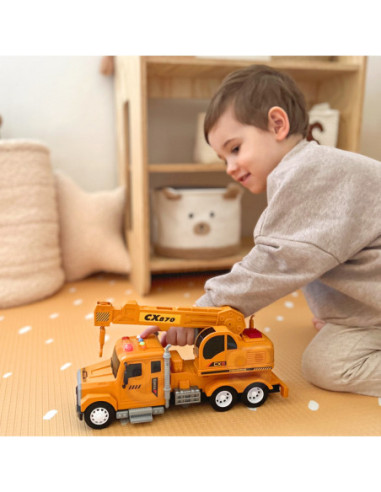 WOOPIE Interaktywny Dźwig z Ruchomym Hakiem Ciężarówka 1:14