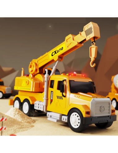 WOOPIE Interaktywny Dźwig z Ruchomym Hakiem Ciężarówka 1:14