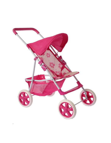 WOOPIE ROYAL Wózek dla Lalek Spacerówka w Kwiaty
