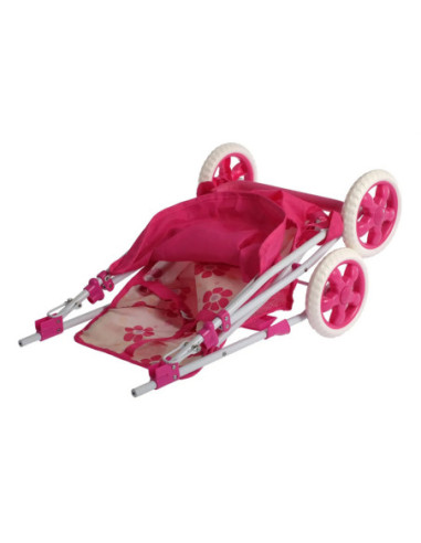 WOOPIE ROYAL Wózek dla Lalek Spacerówka w Kwiaty