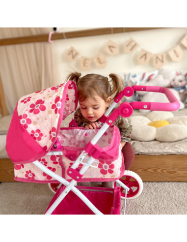 WOOPIE ROYAL Wózek dla Lalek Głęboki Regulowana Rączka