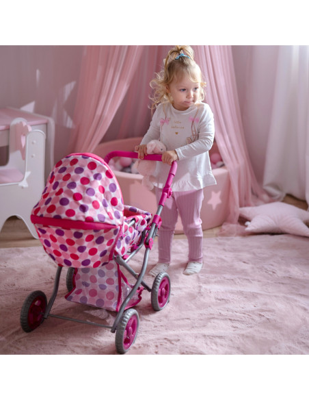 WOOPIE ROYAL Wózek dla Lalek 4w1 Nosidełko Blokowane Kółka