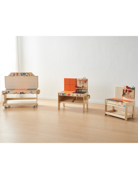 MASTERKIDZ Drewniany Warsztat Edukacyjny STEM Na Narzedzia